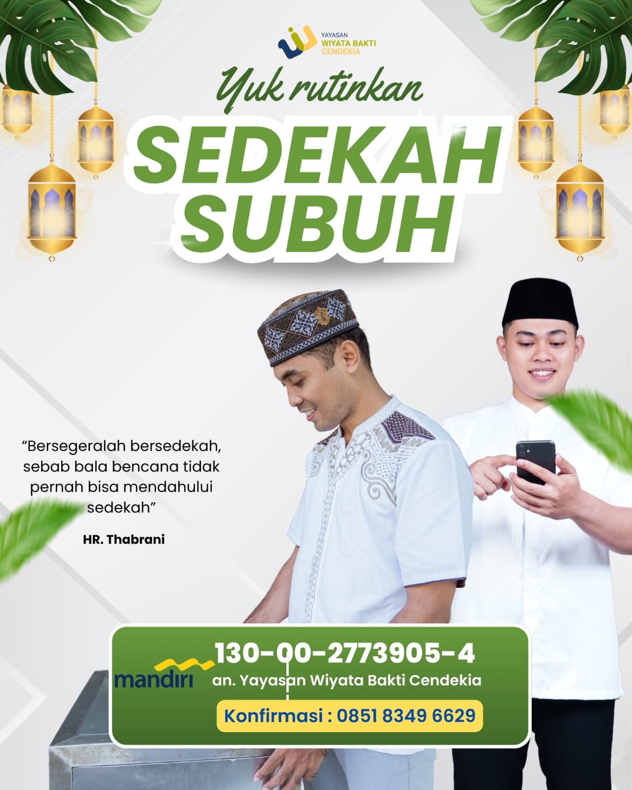 Yuk Rutinkan Sedekah Subuh